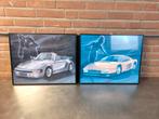 Vintage Porsche & Ferrari Posters - Set van 2, Ophalen of Verzenden