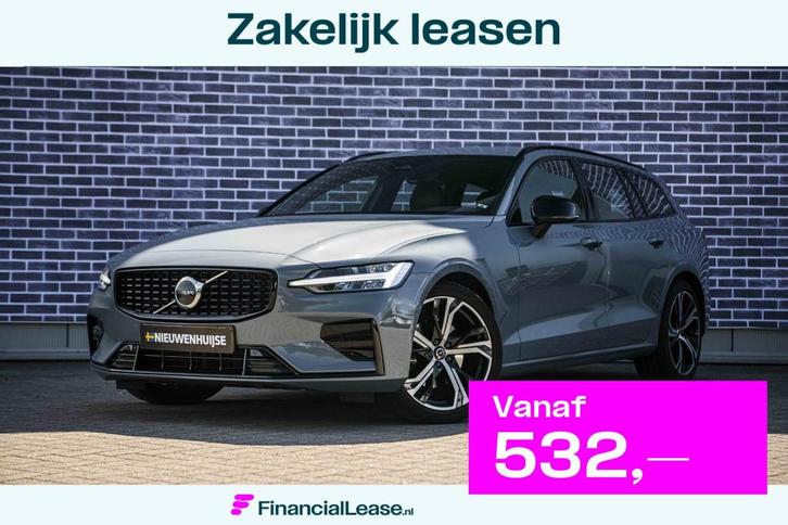 Volvo V60 2.0 B4 Plus Dark | Adaptive Cruise Control | 19”, Auto's, Volvo, Bedrijf, Lease, Financial lease, V60, ABS, Achteruitrijcamera