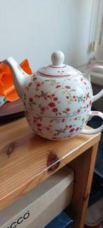 Tea for one setje met bloemen/ROOM SEVEN, Huis en Inrichting, Overige typen, Ophalen of Verzenden, Zo goed als nieuw, Overige stijlen