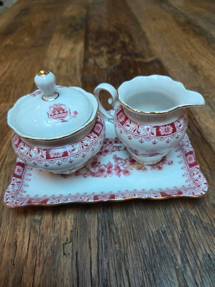 Antiek Porseleinen Suiker- en Melkstel Theresia Bavaria, Antiek en Kunst, Antiek | Porselein, Ophalen of Verzenden