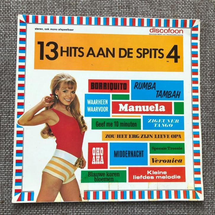 LP 13 Hits aan de Spits 4, Cd's en Dvd's, Vinyl | Verzamelalbums, Zo goed als nieuw, Pop, 12 inch, Ophalen of Verzenden