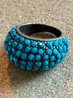 Antieke ring uit Azië. Turquoise stenen koper of brons., Antiek en Kunst, Ophalen of Verzenden
