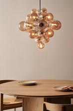 hanglamp Electra Jotex 52 cm Amber kleur 2 x beschikbaar, Ophalen of Verzenden, Nieuw, Glas, Minder dan 50 cm