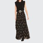 Ba&sh Lange Maxi Rok Zwart/Geel mt S, Ba&sh, Zwart, Unknown, Ophalen of Verzenden
