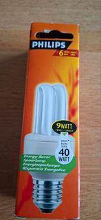Philips Spaarlamp 9W (40W Equivalent) - niet gebruikt, 30 tot 60 watt, Gebruikt, Soft of Flame, Spaarlamp