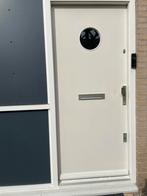 Voordeur met raamje, Doe-het-zelf en Verbouw, Deuren en Horren, Ophalen, Zo goed als nieuw, Buitendeur, 200 tot 215 cm