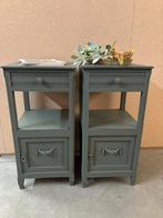 Brocante nachtkastjes, Huis en Inrichting, Slaapkamer | Nachtkastjes, Ophalen, Studio Larilo, Minder dan 45 cm, Studiolarilo@gmail.com