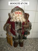 KERSTMAN HOOG 47 CM. MET SLEE, LANTAARN, TAKKENBOS, Ophalen of Verzenden, Zo goed als nieuw