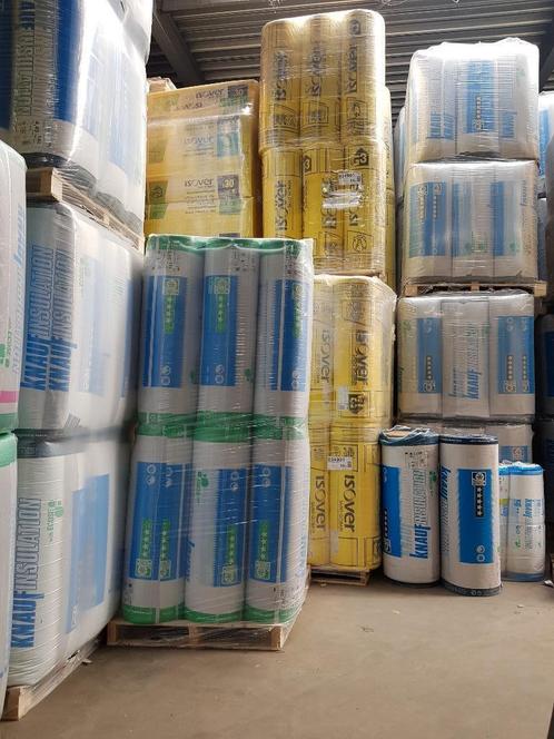 Glaswol isolatie rollen van 2-22cm vanaf 1€ per m², Doe-het-zelf en Verbouw, Isolatie en Afdichting, Nieuw, Vloerisolatie, Muurisolatie