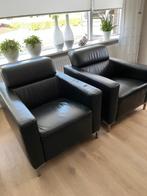 fauteuils leder, Huis en Inrichting, Fauteuils, Ophalen, Gebruikt, Modern, 50 tot 75 cm