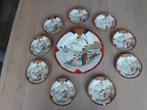 Porseleinen Japans wand bord met 9 kleine bordjes., Antiek en Kunst, Antiek | Wandborden en Tegels, Ophalen of Verzenden
