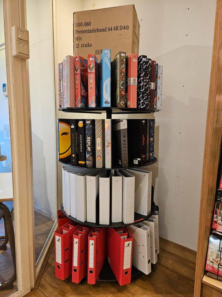 Ordnerzuil draaicarrousel met lege ordners, Huis en Inrichting, Kasten | Stellingkasten, Nieuw, Ophalen