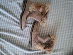 Dames laars met bont, 36, Beige, Lage of Enkellaarzen, Ophalen of Verzenden, Gedragen