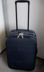 'DONKERBLAUWE KOFFER /TROLLEY ,GIANETTO , GEEN HANDBAGAGE ,, Overige materialen, Gebruikt, Ophalen of Verzenden, 35 tot 45 cm