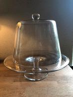 Grote glazen stolp met plateau op voet, Huis en Inrichting, Woonaccessoires | Stolpen, Ophalen, Zo goed als nieuw