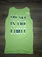 Singlet groen met tekst maat 140, Kinderen en Baby's, Kinderkleding | Maat 140, Ophalen of Verzenden, Zo goed als nieuw, Jongen