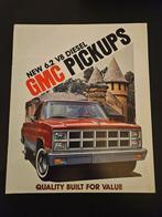 Brochure GMC Pickups 1982 USA, Ophalen of Verzenden, Zo goed als nieuw, Overige merken