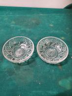 schaaltjes kristal ster van david 2 stuks vintage, Ophalen of Verzenden