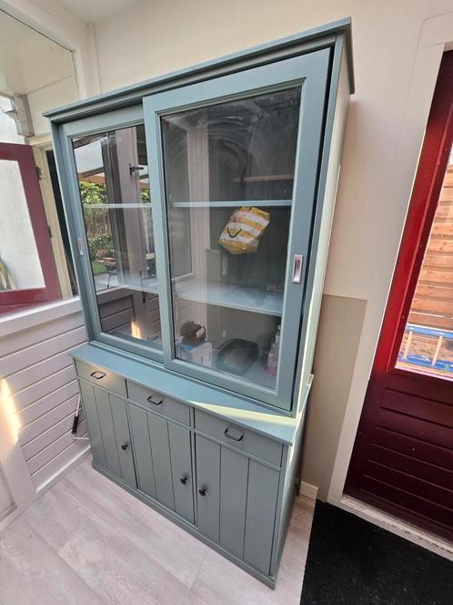 Groene Buffetkast - 120x46x195 cm, Huis en Inrichting, Kasten | Buffetkasten, Gebruikt, 150 tot 200 cm, 100 tot 150 cm, 25 tot 50 cm