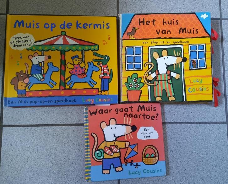 3 boeken van MUIS, kermis, speelhuis. Lees advertentie aub, Boeken, Kinderboeken | Baby's en Peuters, Gelezen, 3 tot 4 jaar, Uitklap-, Voel- of Ontdekboek