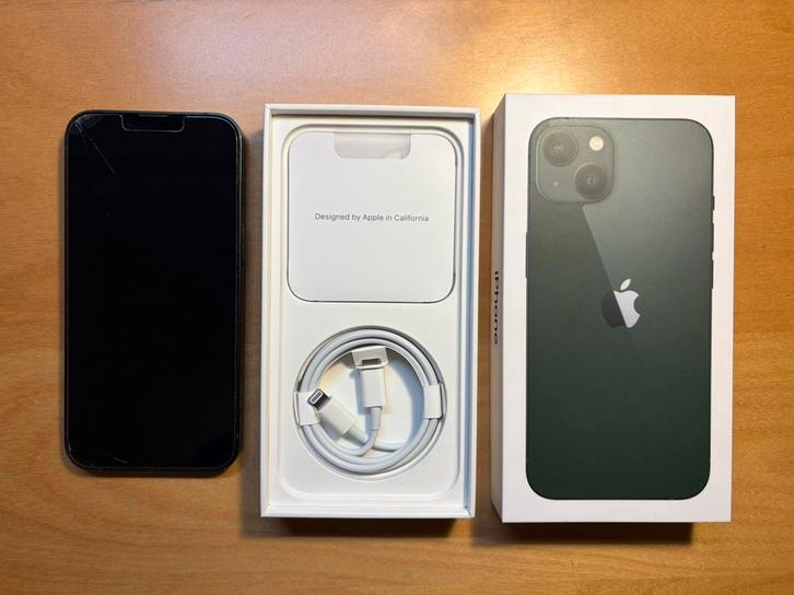 Apple Iphone 13 | 128GB | Groen | Beschadigde Camera, Telecommunicatie, Mobiele telefoons | Apple iPhone, Gebruikt, 128 GB, Zonder abonnement