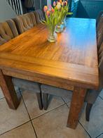 T.E.A.B. Teak Eettafel & Salontafel, Ophalen, Gebruikt, Teakhout, 200 cm of meer