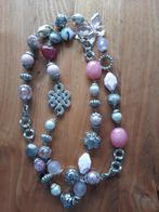 Ketting kralenketting  120 cm enkel of dubbel te dragen, Sieraden, Tassen en Uiterlijk, Kettingen, Ophalen of Verzenden