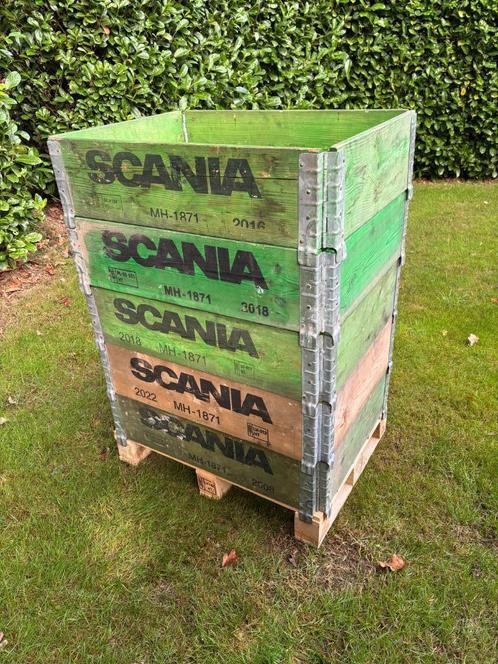 pallet opzetranden, Doe-het-zelf en Verbouw, Kratten en Dozen, Gebruikt, Krat, 75 tot 100 cm, 50 cm of meer, 40 tot 60 cm, Opvouwbaar