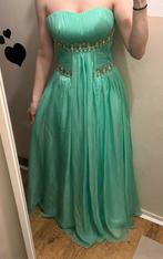 STUNNING Handmade Mint Green Turquoise Gown Jeweled waist, Kleding | Dames, Jurken, Ophalen of Verzenden, Zo goed als nieuw, Groen