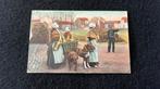 Gemuilkorfde Honden trekken melkkar, Ophalen of Verzenden, Voor 1920, Gelopen, Hond of Kat