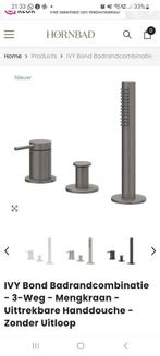 Badkranen van Ivy Bond badrandcombinatie zwart, Ophalen of Verzenden, Nieuw, Rvs, Kraan