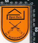 Sticker: SV Burgerwacht - Open Huis (Oranje), Verzamelen, Ophalen of Verzenden, Zo goed als nieuw, Sport