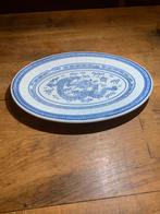 Ovale schaal blauw chinees rijstkorrelservies draak, Antiek en Kunst, Ophalen