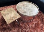 Riviera maison salon & bijzettafel, Huis en Inrichting, Tafels | Salontafels, Ophalen, 50 tot 100 cm, Rond, Zo goed als nieuw