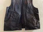 Vintage heren singlet leer maat 58, Bruin, Onbekend, Maat 56/58 (XL), Ophalen of Verzenden