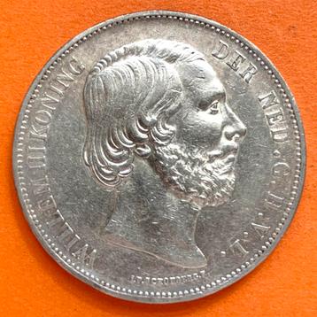 Nederland Rijksdaalder 1874 Willem III zilver beschikbaar voor biedingen