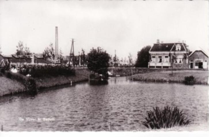 BEDUM,- De Vijver. Woning- Schoorsteen. 25-09, Verzamelen, Ansichtkaarten | Nederland, Gelopen, Groningen, 1960 tot 1980, Verzenden