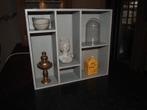 Grijze Vakkenkastje/Decoratiekastje/Wandkastje, Huis en Inrichting, Ophalen of Verzenden, Gebruikt