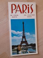 PARIS IN FOUR DAYS EN CUATRO DIAS met kaart Engels en Spaans, Europa, Ophalen of Verzenden, Reisgids of -boek, Gelezen