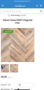 Visgraat PVC vloer - plak - dryback - 41,76 m2 Nieuw in Pak, Ophalen, Kunststof, 50 tot 150 cm, Nieuw