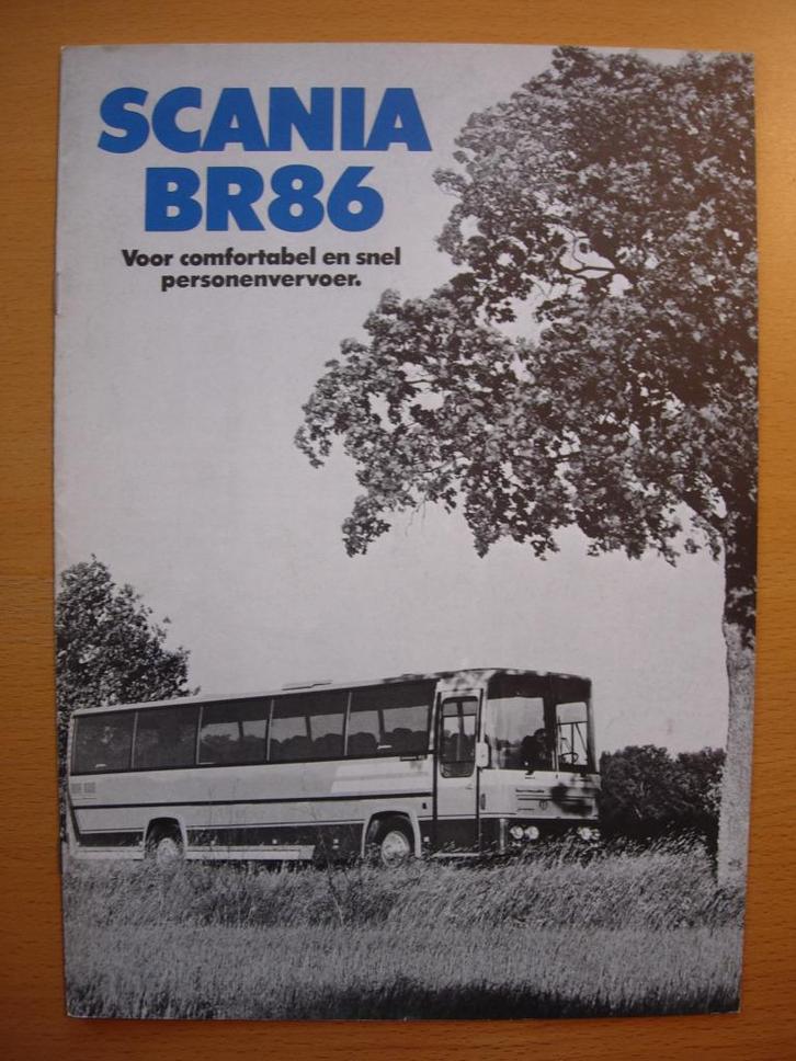 Scania BR86 Bus Brochure 1976 –BR 86, Boeken, Auto's | Folders en Tijdschriften, Zo goed als nieuw, Overige merken, Ophalen