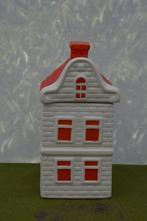 Postcodeloterij huisje koektrommel/ koekjespot keramiek 24cm, Gebruikt, Keramiek, Overige typen, Ophalen of Verzenden