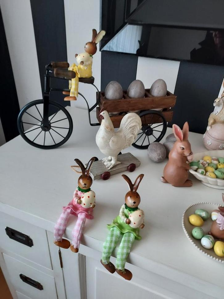 Leuke decoratie paas beeldjes, Diversen, Pasen, Zo goed als nieuw, Ophalen of Verzenden