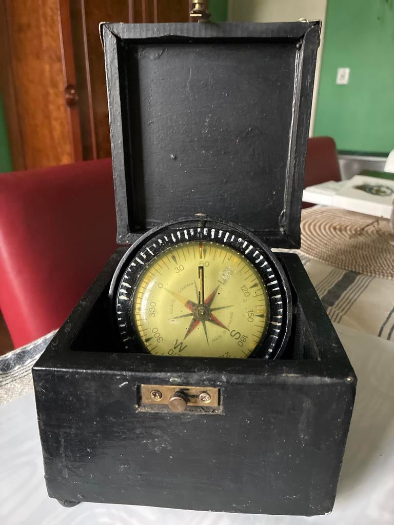 Scheepskompas Suunto K-12 in Houten Kist, Ophalen of Verzenden