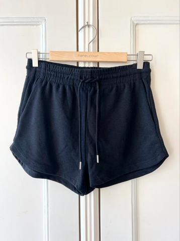 H&M korte broek joggingstof zwart, maat S beschikbaar voor biedingen