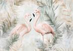Flamingo fotobehang Vinyl Vlies behang ook voordelig op maat, Verzenden, Minder dan 10 m², Natuur, vogelbehang
