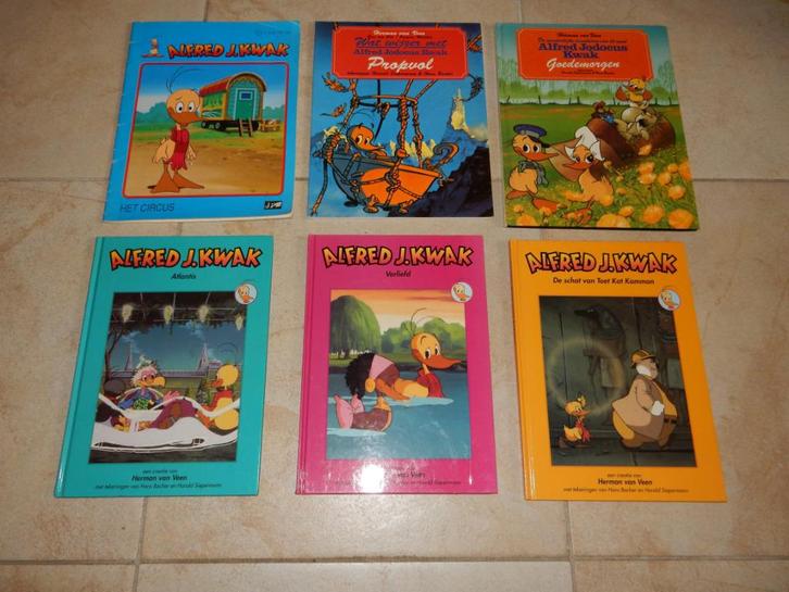 6 x Alfred J. Kwak - Herman van Veen, Boeken, Prentenboeken en Plaatjesalbums, Gelezen, Ophalen of Verzenden