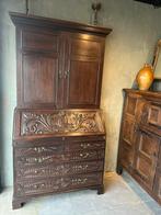 HENDRICKX  J.E. Elwell and Son. Bureau, laden en bovenkast., Antiek en Kunst, Antiek | Meubels | Kasten, Ophalen