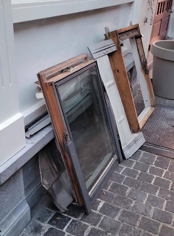 Velux dakraam GGL M04,78x98 cm, compleet raam ,zie foto’s., Doe-het-zelf en Verbouw, Glas en Ramen, Gebruikt, Dakraam, 80 tot 120 cm