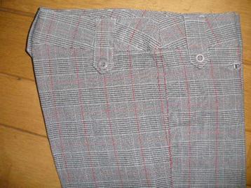 TOM TAILOR broek grijs zwart rood ruit maat 36 - nieuw - beschikbaar voor biedingen